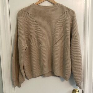 Oatmeal top shop knit sweater